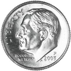 2003 P Coins Roosevelt Dime Prices