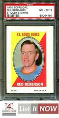Red Berenson Hockey Cards 1970 Topps OPC Sticker Stamps Prices