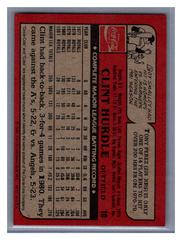 Back | Clint Hurdle Baseball Cards 1982 Coca Cola