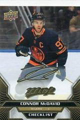 Connor McDavid [Gold Script] Hockey Cards 2020 Upper Deck MVP Prices