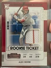 Alec Bohm #RTJ-BO Baseball Cards 2021 Panini Contenders Rookie Ticket Jersey Prices