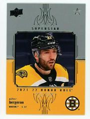 Patrice Bergeron Hockey Cards 2021 Upper Deck Honor Roll Prices