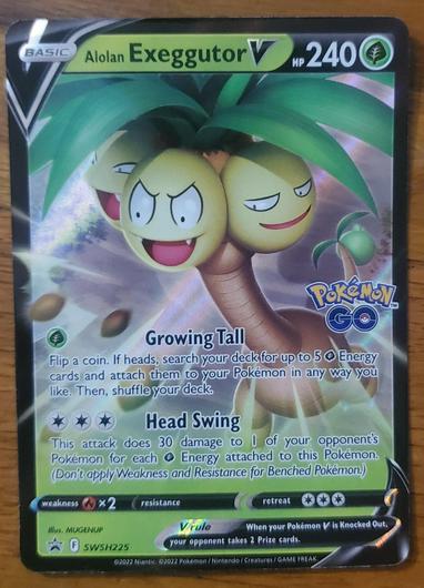 Alolan Exeggutor V #SWSH225 photo