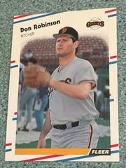 Don Robinson #95 Baseball Cards 1988 Fleer Prices
