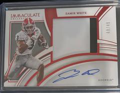 Zamir White [Ruby] #PP13 Football Cards 2022 Panini Immaculate Collegiate Premium Rookie Patch Autographs Prices
