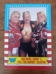 Dino Bravo, Johnny V. , Greg 'The Hammer' Valentine Wrestling Cards 1987 O Pee Chee WWF Prices