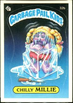 Chilly MILLIE #32b 1985 Garbage Pail Kids