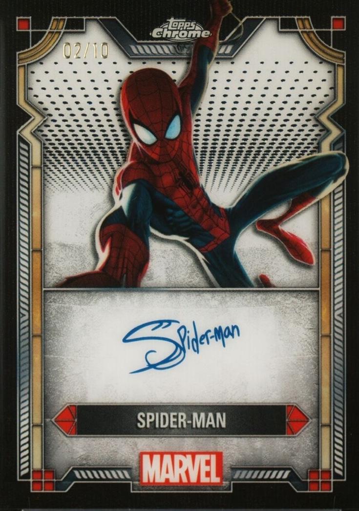 Spider-Man [Black Wave] #MI-8 Marvel 2024 Topps Chrome Character Autograph