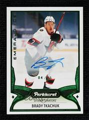 Brady Tkachuk [Emerald Ice] #224 Hockey Cards 2021 Parkhurst Prices