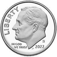 2022 S [SILVER PROOF] Coins Roosevelt Dime Prices