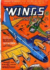 Wings Comics #22 (1942) Comic Books Wings Comics Prices