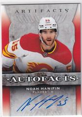 Noah Hanifin #AF-NO Hockey Cards 2021 Upper Deck Artifacts Auto Facts Prices