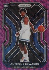 Anthony Edwards [Purple Wave Prizm] Basketball Cards 2020 Panini Prizm Prices