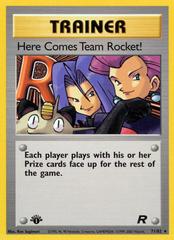 Here Comes Team Rocket [1st Edition] Pokemon Team Rocket Prices