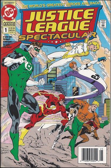 Justice League Spectacular [Variant Newsstand] #1 (1992) Comic Books Justice League Spectacular