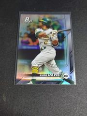 Khris Davis [Sky Blue] #11 Baseball Cards 2019 Bowman Platinum Prices
