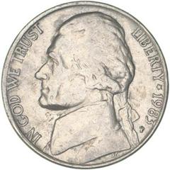 1983 P Coins Jefferson Nickel Prices