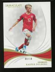 Kasper Dolberg [Gold] Soccer Cards 2018 Panini Immaculate Prices