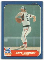 Dave Schmidt Baseball Cards 1986 Fleer Update Prices