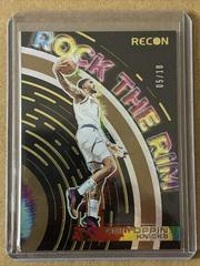 Obi Toppin [Gold] #4 Basketball Cards 2021 Panini Recon Rock the Rim Prices