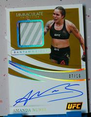 Amanda Nunes [Gold] Ufc Cards 2021 Panini Immaculate UFC Memorabilia Autographs Prices