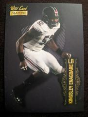 Kingsley Enagbare #MB-75 Football Cards 2022 Wild Card Matte Black Prices