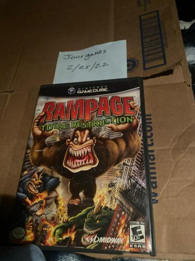 Rampage Total Destruction | Item, Box, and Manual | Gamecube