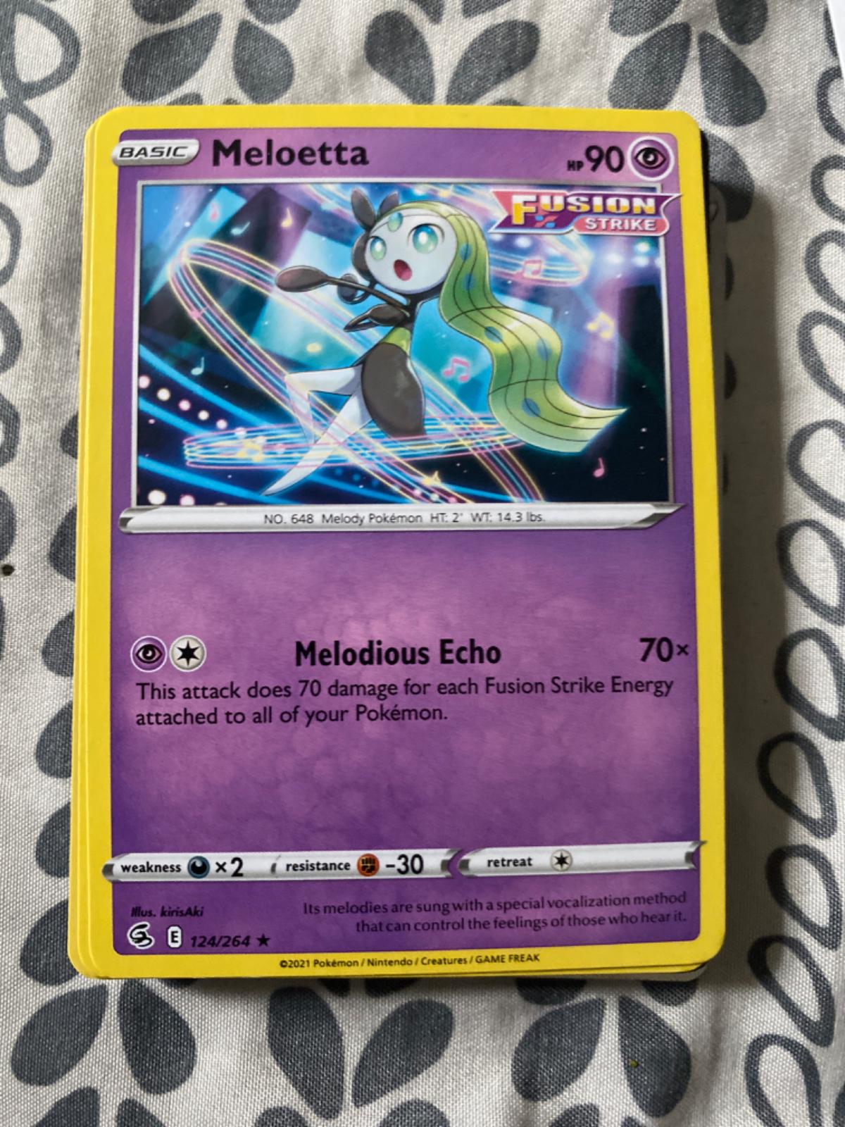 Meloetta Ungraded Pokemon Fusion Strike