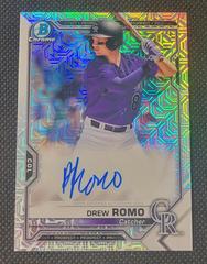 Drew Romo Baseball Cards 2021 Bowman Chrome Mega Box Mojo Autographs Prices