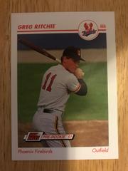 Greg Ritchie #391 Baseball Cards 1991 Impel Line Drive Prices