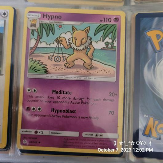 Hypno Ungraded Pokemon Sun & Moon