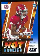 Jameson Williams [Showcase] #HR9 Football Cards 2022 Panini Score Hot Rookies Prices