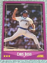 Chris Bosio #38 Baseball Cards 1988 Score Prices