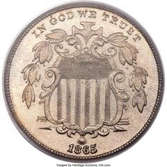 1865 [PROOF] Coins Shield Nickel Prices