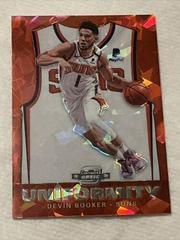 Devin Booker [Red Cracked Ice] #14 Basketball Cards 2019 Panini Contenders Optic Uniformity Prices