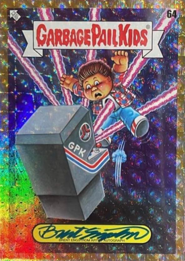 Steve Starfighter [Foilfractor Autograph] #64 Garbage Pail Kids Intergoolactic Mayhem