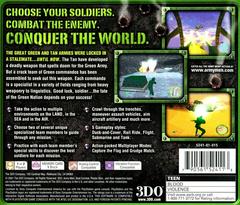 Back Cover | Army Men World War Team Assault Playstation