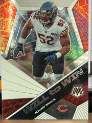 Khalil Mack #WW10 Football Cards 2020 Panini Mosaic Will to Win Prices