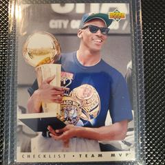 Checklist Team MVP - Michael Jordan #TM1 Basketball Cards 1992 Upper Deck Team MVP's Prices