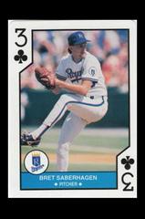 Bret Saberhagen [3 of Clubs] Baseball Cards 1990 U.S. Playing Card All Stars Prices