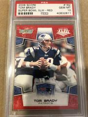 Tom Brady [Super Bowl XLIII Red] Football Cards 2008 Panini Score Prices