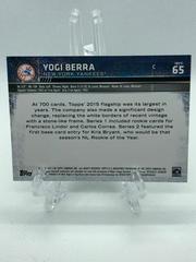 Back Of Card | Yogi Berra Baseball Cards 2021 Topps Update