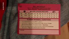 Back  | Bo Jackson Baseball Cards 1989 Classic Travel Update II