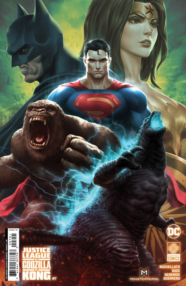 Justice League vs. Godzilla vs. Kong [Lim] #7 (2024) Comic Books Justice League vs. Godzilla vs. Kong