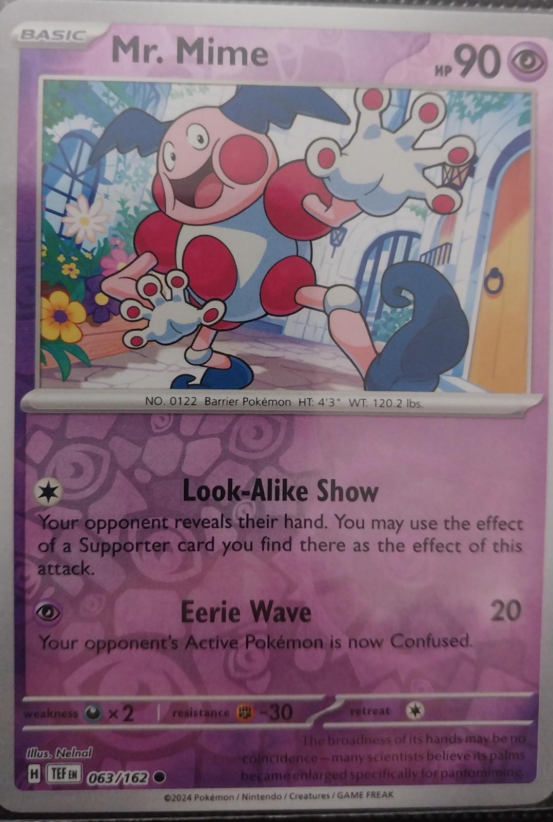 Mr. Mime 6/64 Jungle set 1999 Pokémon holo rare card MP