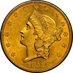 1852 O [PROOF] Coins Liberty Head Gold Double Eagle Prices