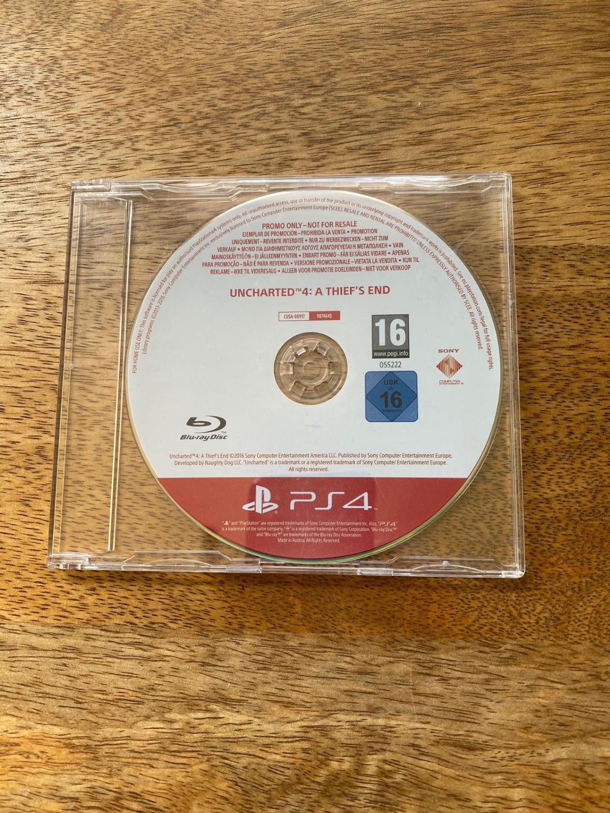 Uncharted 4 A Thief's End [Not for Sale] PAL Playstation 4