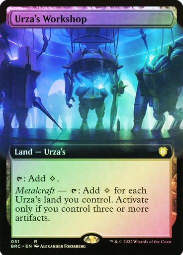 Urza's Workshop [Extended Art Foil] #51 Magic Brother's War Commander