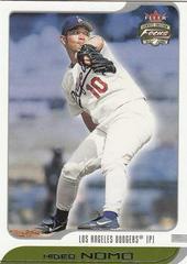 Hideo Nomo #123 Baseball Cards 2002 Fleer Focus JE Prices
