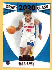 Front Of Card | Saddiq Bey [Red] Basketball Cards 2020 Panini Contenders Draft Class